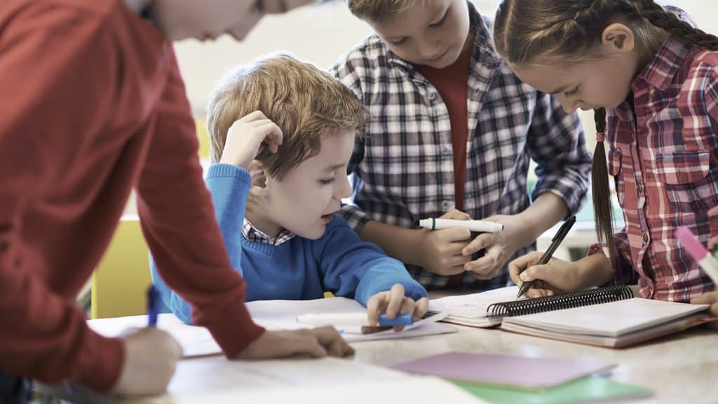 Original group work image from the psychological safety article