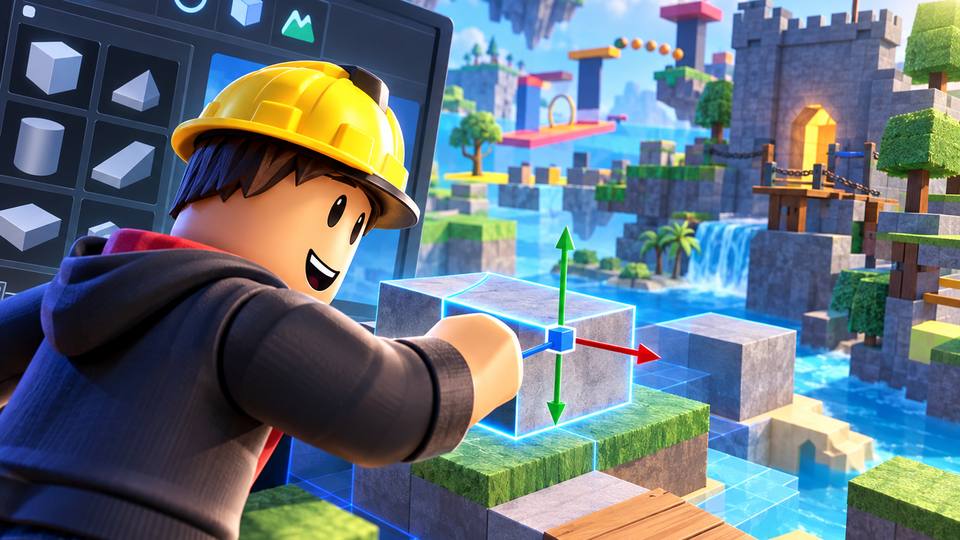 Roblox Studio building scene